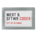 MERT B. SFTWR  Belt Buckles
