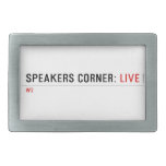 Speakers Corner:  Belt Buckles