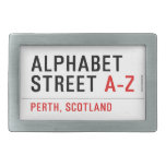 Alphabet  Street  Belt Buckles