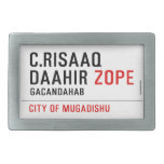 C.risaaq daahir  Belt Buckles
