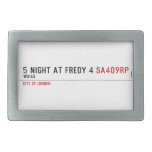 5 night at fredy 4  Belt Buckles