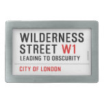Wilderness  Street  Belt Buckles