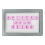 Periodic
 Table
 Writer  Belt Buckles
