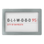 O-L-I-W-O-O-D  Belt Buckles