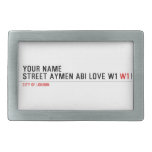 Your Name Street aymen abi love w1  Belt Buckles