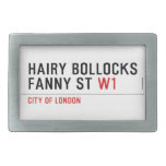 hairy bollocks fanny st  Belt Buckles