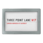 THREE POINT LANE  Belt Buckles