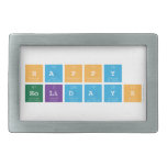 Happy 
 Holidays   Belt Buckles