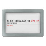 Slakterigatan 10  Belt Buckles