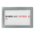 WUMBO AVE.  Belt Buckles