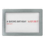 A Queen's birthday   Belt Buckles