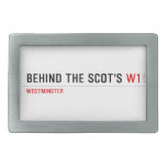 Behind the scot's  Belt Buckles