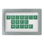 Periodic
 Table
 Writer  Belt Buckles