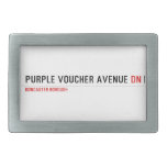 purple voucher avenue  Belt Buckles