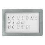Periodic
 Table
 Writer  Belt Buckles