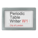 Periodic Table Writer  Belt Buckles