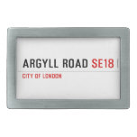 Argyll Road  Belt Buckles