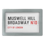MUSWELL HILL BROADWAY  Belt Buckles