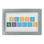 Happy 
 Holidays   Belt Buckles