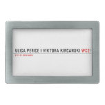 Ulica Perice i Viktora Kirčanski  Belt Buckles