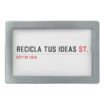 RECICLA TUS IDEAS  Belt Buckles