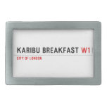 karibu breakfast  Belt Buckles