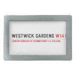 Westwick Gardens  Belt Buckles