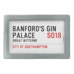 Banford's Gin  Palace  Belt Buckles