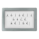 Periodic
 Table
 Writer  Belt Buckles