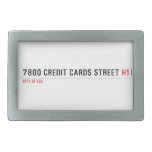 7800 Credit cards street  Belt Buckles