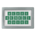 Happy
 Birthday
 Allison  Belt Buckles