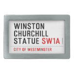 WINSTON CHURCHILL STATUE  Belt Buckles