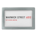 Warwick Street  Belt Buckles