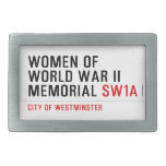 women of world war II memorial  Belt Buckles