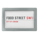 Food street  Belt Buckles
