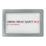 LONDRA SOKAK İŞARETİ  Belt Buckles