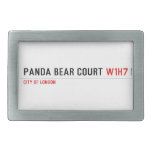 PANDA BEAR COURT  Belt Buckles