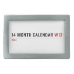 14 month calendar  Belt Buckles
