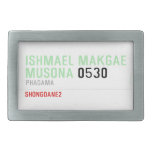 ISHMAEL MAKGAE MUSONA  Belt Buckles