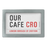 our cafe  Belt Buckles