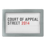 COURT OF APPEAL STREET  Belt Buckles
