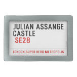JULIAN ASSANGE CASTLE    Belt Buckles