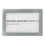 Continuous Improvement Street  Belt Buckles