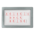 Periodic
 Table
 Writer  Belt Buckles