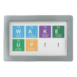 WAKE
 UP!!  Belt Buckles