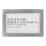 Your Name Street anuvab  Belt Buckles