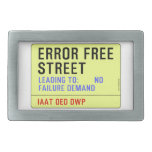 Error Free Street  Belt Buckles