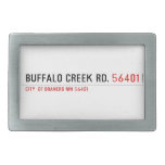 buffalo creek rd.  Belt Buckles