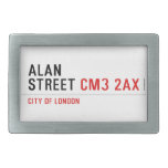 Alan  Street  Belt Buckles