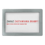 ZAKAZ  Belt Buckles
